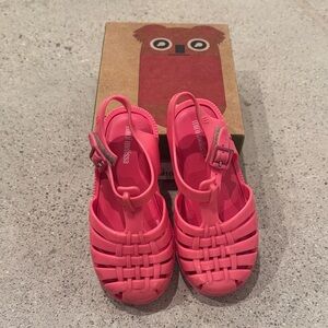 Mini Melissa Kids Bright Pink Sandals
